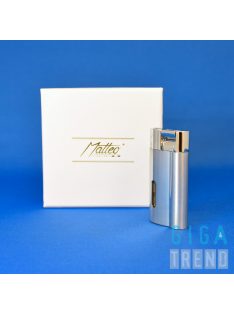 Jet lángos Öngyújtó díszdobozos - fém Jet ezüst