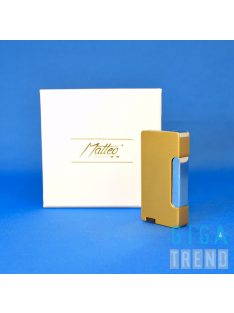 Jet lángos Öngyújtó díszdobozos - fém arany