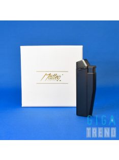 Jet lángos Öngyújtó díszdobozos - fém fényes fekete