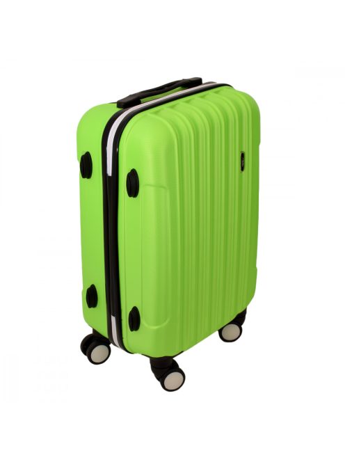 Matteo gurulós bőrönd világos zöld színben