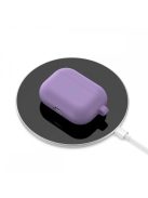 Vastag szilikon tok karabínerrel AirPods Pro készülékhez Purple