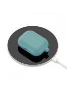 Vastag szilikon tok karabínerrel AirPods Pro készülékhez Mint Green