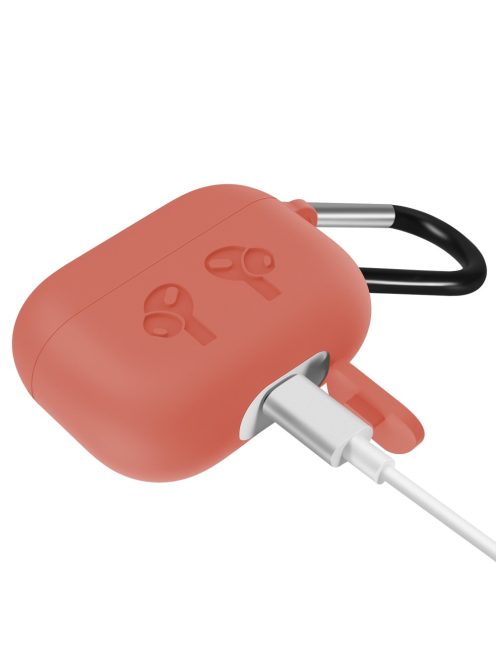 Vastag szilikon tok karabínerrel AirPods Pro készülékhez Orange