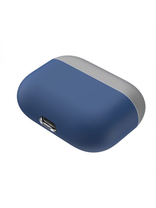 Két részes vékony szilikon tok AirPods Pro készülékhez Kék/Szürke