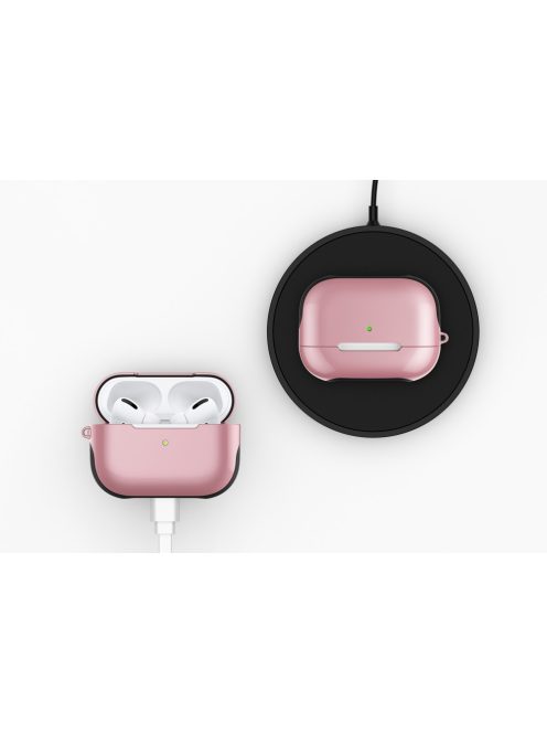 Hybrid TPU polikarbonát tok AirPods Pro készülékhez Pink