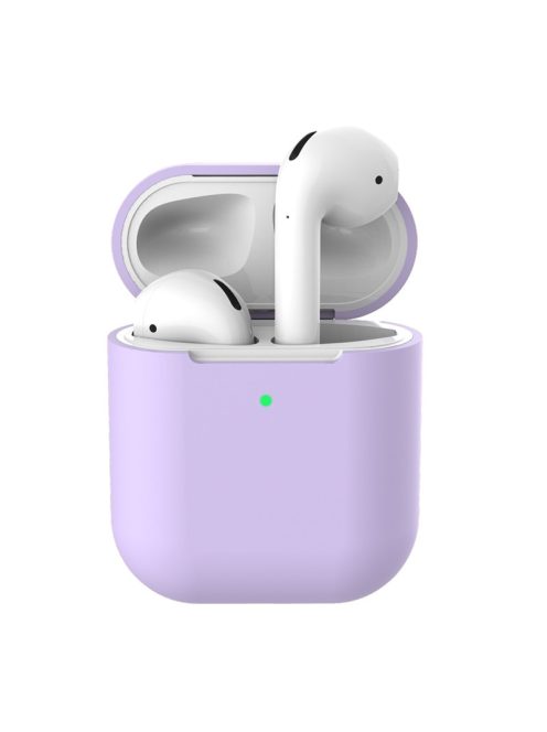 Vékony szilikon tok AirPods készülékhez Purple