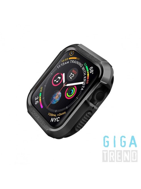 Szilikon "Armor" tok fekete színben Apple Watch 40MM készülékhez Black