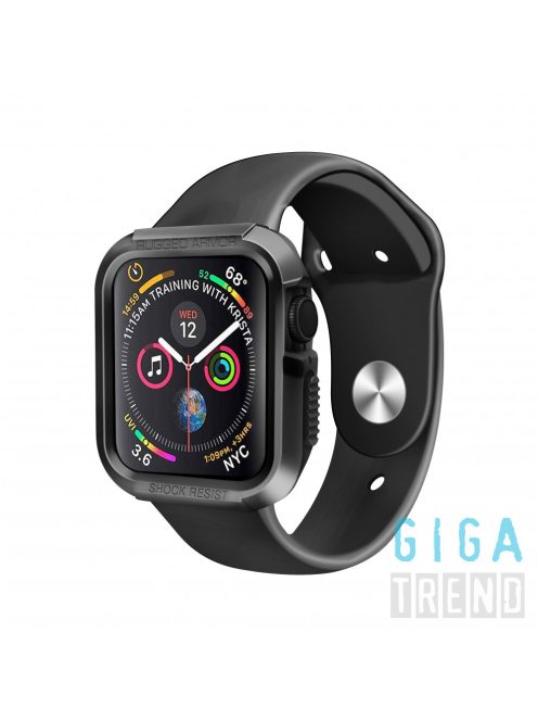 Szilikon "Armor" tok fekete színben Apple Watch 40MM készülékhez Black