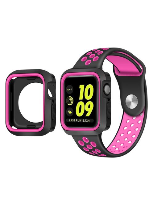 Kétszínű "Armor" tok Apple Watch 40MM készülékhez Pink+Black
