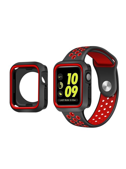 Kétszínű "Armor" tok Apple Watch 40MM készülékhez Red+ Black