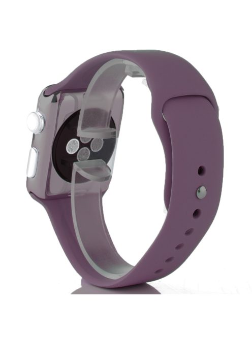 Szilikon szíj Apple Watch 40MM készülékhez Dark Purple