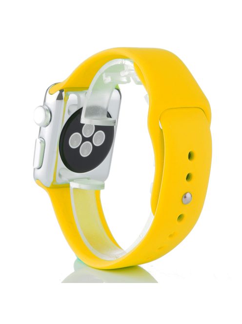 Szilikon szíj Apple Watch 40MM készülékhez Bright Yellow