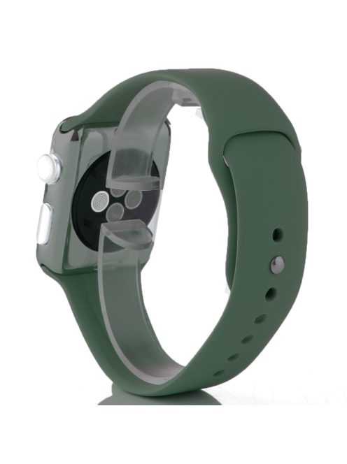 Szilikon szíj Apple Watch 44MM készülékhez Olive Green