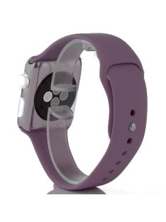 Szilikon szíj Apple Watch 44MM készülékhez Dark Purple