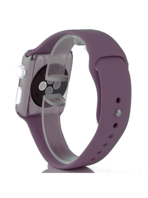 Szilikon szíj Apple Watch 44MM készülékhez Dark Purple