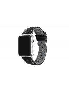   Kétszínű szilikon szíj Apple Watch 40MM készülékhez Grey+Black