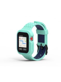   2 az 1-ben kétszínű szilikon szíj tokkal Apple Watch 40MM készülékhez Mint Green