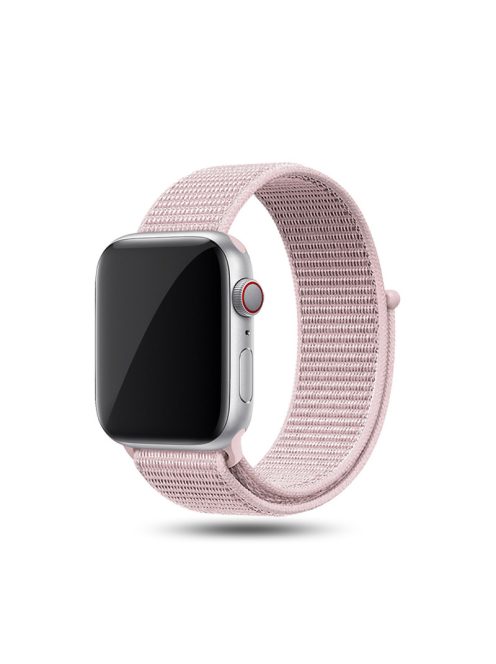 Nylon szíj tépőzárral Apple Watch 44MM készülékhez Pink Sand