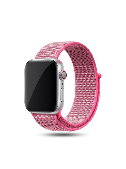 Nylon szíj tépőzárral Apple Watch 44MM készülékhez Hot Pink